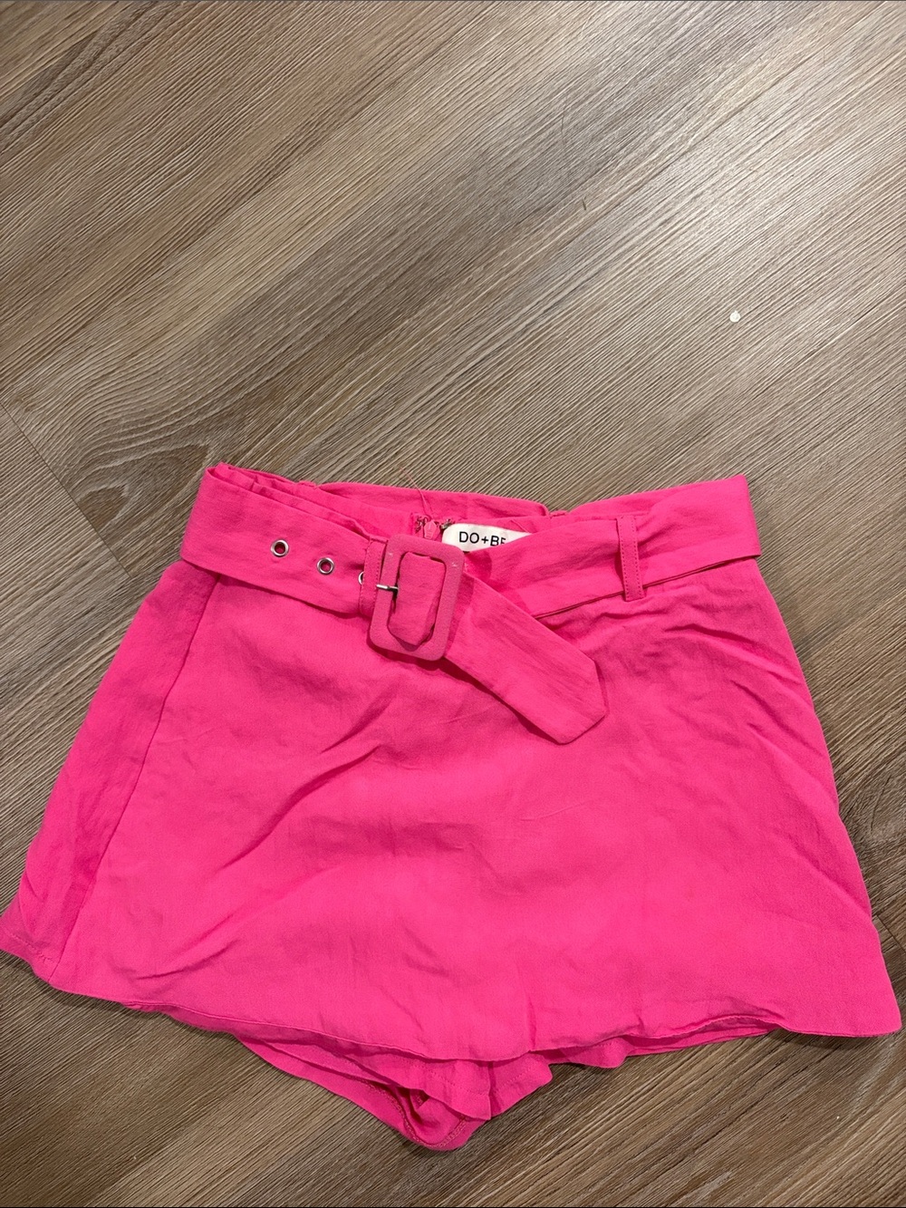 DO+BE Vibrant Pink Belted Mini Skort